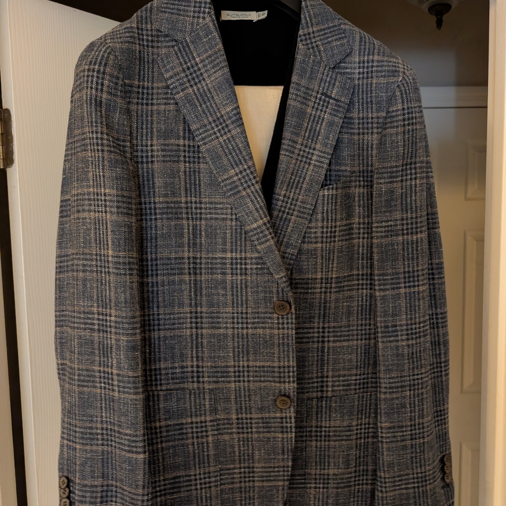 Blue Plaid Blazer